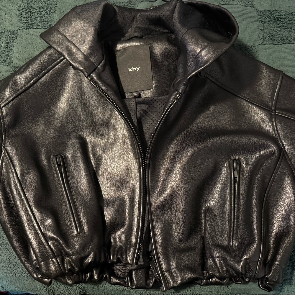 Khy Cropped Leather Jacket